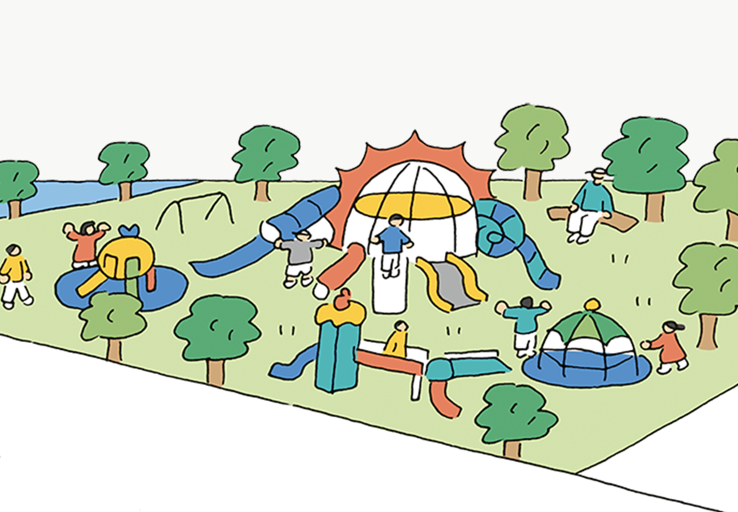 海陽公園のイラスト
